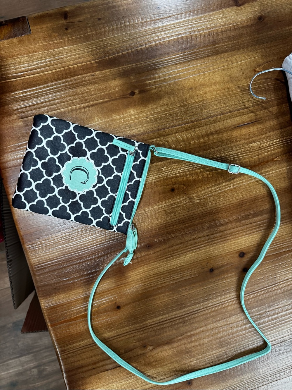 Black & Mint Crossbody Bag - Stylish Women's Shoulder Bag